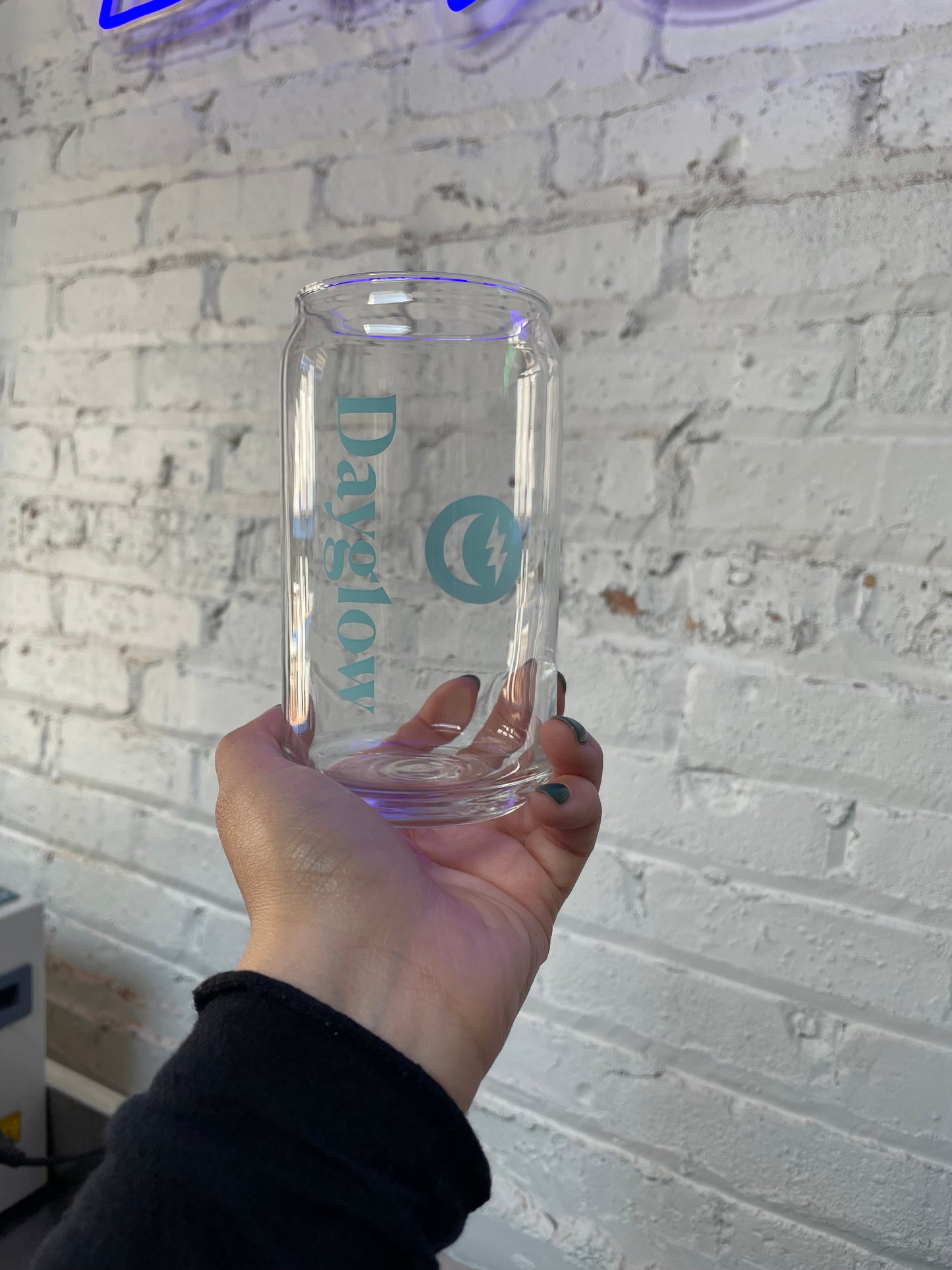 Dayglow Logo Glass Can